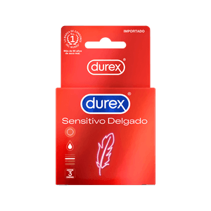 durex sensitivo delgado parte delantera