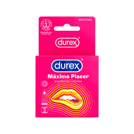 durex maximo placer parte delantera